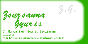 zsuzsanna gyuris business card